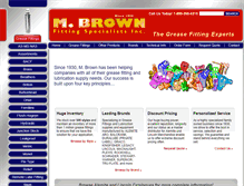 Tablet Screenshot of mbfittings.com